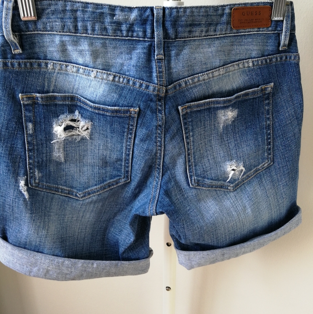 Y2K Guess Denim boyfriend shorts, size 23 - Picture 2 of 8